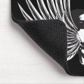 Fanged Skull mit Flügeln Mousepad (Ecke)