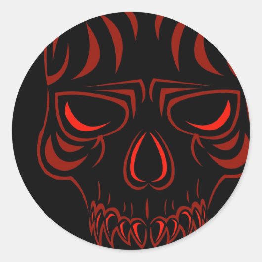 Fanged Skull Stickers (Vorderseite)