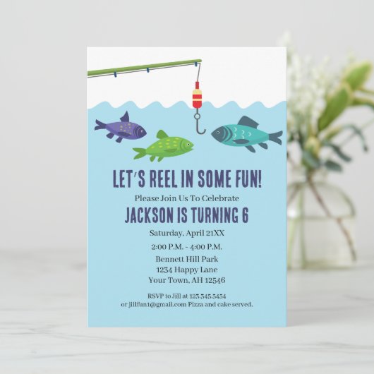 Fangeinladung zum Party Einladung (Stehend Vorderseite)