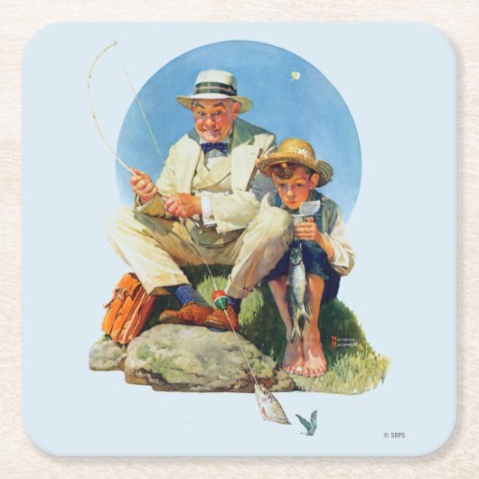 Fangen das große rechteckiger pappuntersetzer (Vorderseite)