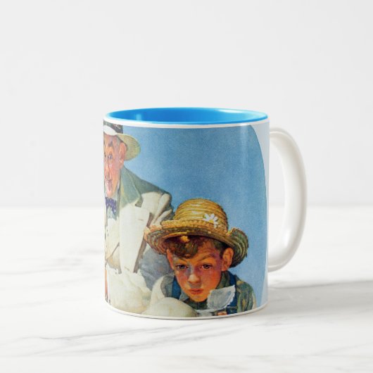 Fangen das große zweifarbige tasse (VorderseiteRechts)