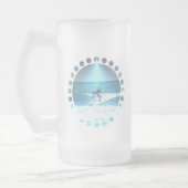 Fangen der Brandungs-Bier-Tasse Mattglas Bierglas (Links)