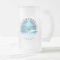 Fangen der Brandungs-Bier-Tasse