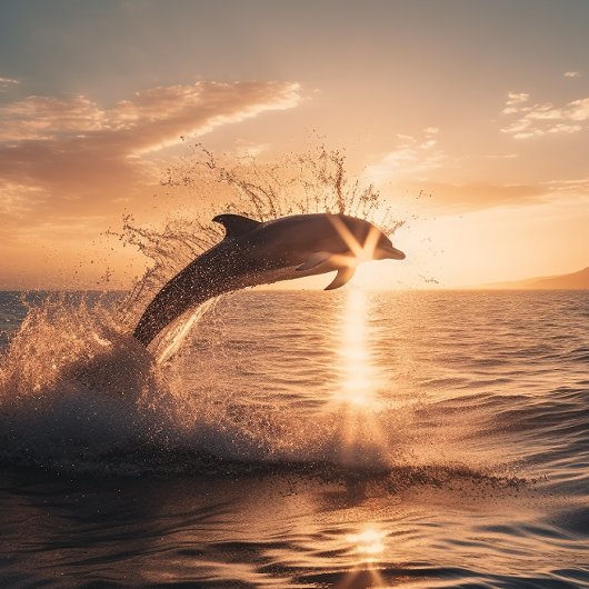 Fangen der Morgensonne - Puzzle Dolphin Jigsaw