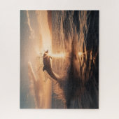 Fangen der Morgensonne - Puzzle Dolphin Jigsaw (Vertikal)