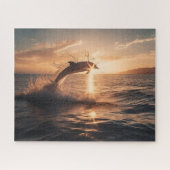 Fangen der Morgensonne - Puzzle Dolphin Jigsaw (Horizontal)