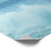 FANGEN DER WELLE | Ozeanblau Poster (Ecke)