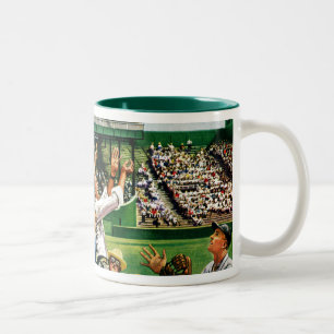 Fangen eines Homerun Balls Zweifarbige Tasse