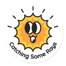 Fangen einige Regen Sun Aufkleber