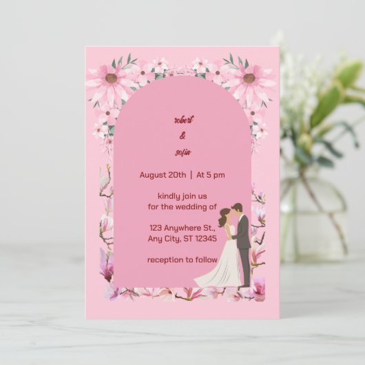 Fangen hier an einladung (Stehend Vorderseite)