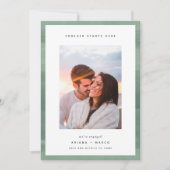 Fangen hier an | VERLOBUNG FOTO Ankündigung (Vorderseite)