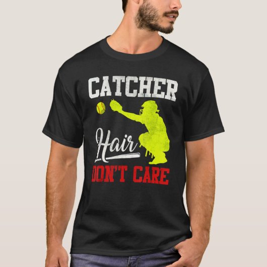 Fangen ist egal - Softball Catcher Girls T-Shirt (Vorderseite)