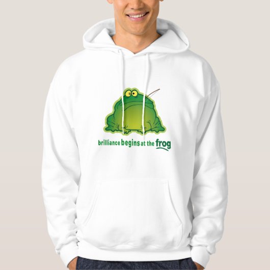 Fangen Sie am Frosch-lustigen Orchester-Witz an Hoodie (Vorderseite)