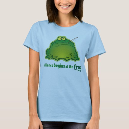 Fangen Sie am Frosch-lustigen Orchester-Witz an T-Shirt (Vorderseite)