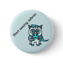 Fangen Sie an, Zebras-Knopf zu sehen