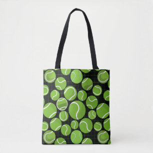 Fangen Sie das Tennisball-Muster Black BG Tasche