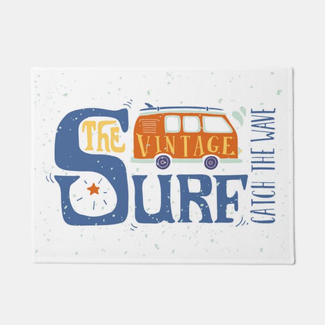 Fangen Sie das Wellen-Plakat Fußmatte (Vorderseite)