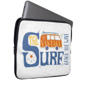 Fangen Sie das Wellen-Plakat Laptopschutzhülle (Vorne Rechts)