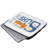 Fangen Sie das Wellen-Plakat Laptopschutzhülle (Vorne Knopf)