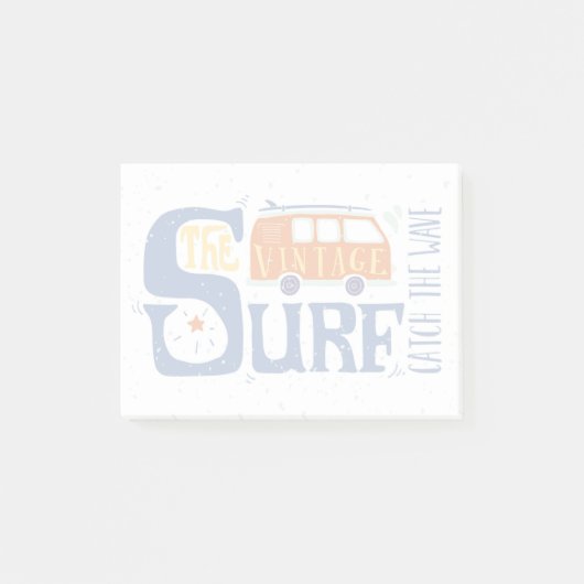 Fangen Sie das Wellen-Plakat Post-it Klebezettel (Vorderseite)