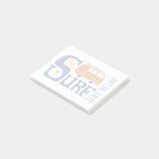 Fangen Sie das Wellen-Plakat Post-it Klebezettel (angewinkelt)