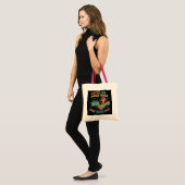 Fangen Sie den Retro Skateboarder Tote Bag mit den Tragetasche (Vorderseite (Model))