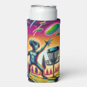 Fangen Sie die Breeze | Alien Disk Golf Selters Dosenkühler (Seltzer Vorderseite)