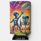 Fangen Sie die Breeze | Alien Disk Golf Selters Dosenkühler (Vorderseite)