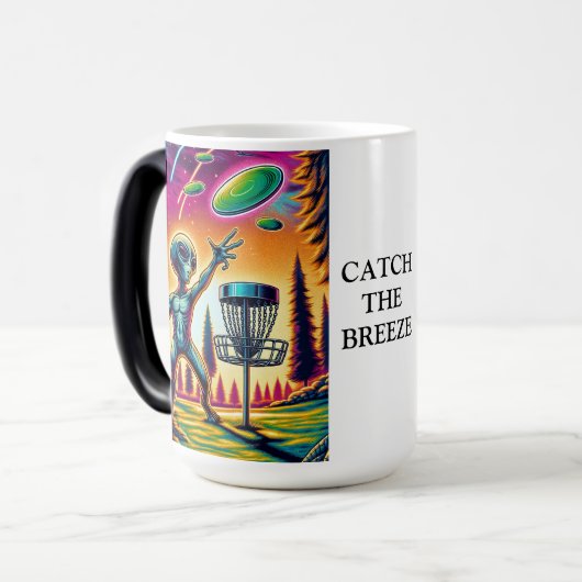 Fangen Sie die Breeze | Alien Disk Golf Verwandlungstasse (Vorderseite Links)