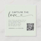 Fangen Sie die Liebe ein! Custom QR-Code Wedding Begleitkarte (Vorderseite)