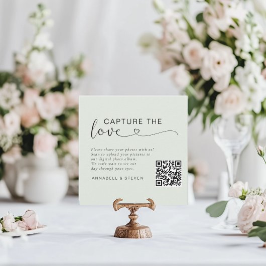 Fangen Sie die Liebe ein! Custom QR-Code Wedding Begleitkarte