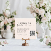 Fangen Sie die Liebe ein! Custom QR-Code Wedding Begleitkarte