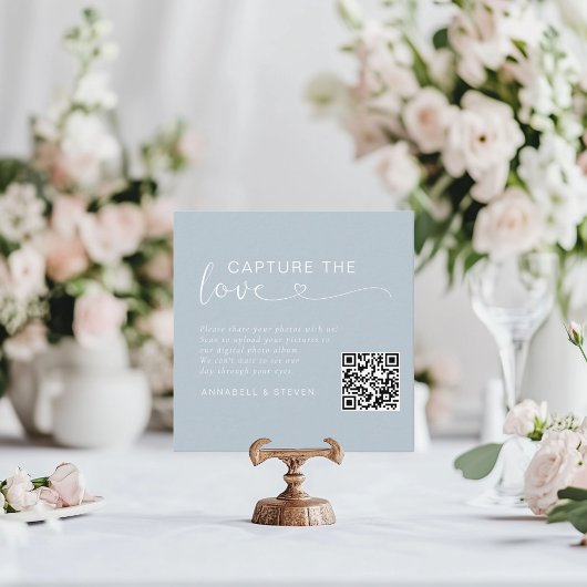 Fangen Sie die Liebe ein! Custom QR-Code Wedding Begleitkarte