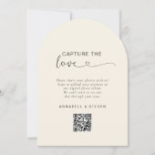 Fangen Sie die Liebe ein! Custom QR-Code Wedding Einladung (Vorderseite)