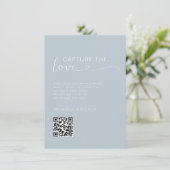 Fangen Sie die Liebe ein! Foto, Herz-QR-Code, Hoch Begleitkarte (Stehend Vorderseite)