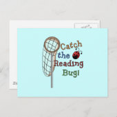 Fangen Sie die Reading Bug Tshirts und Geschenke Postkarte (Vorne/Hinten)