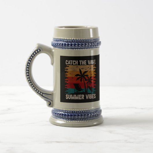 Fangen Sie die Wave Summer Vibes Bierglas (Links)
