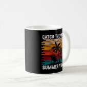 Fangen Sie die Wave Summer Vibes Kaffeetasse (VorderseiteRechts)