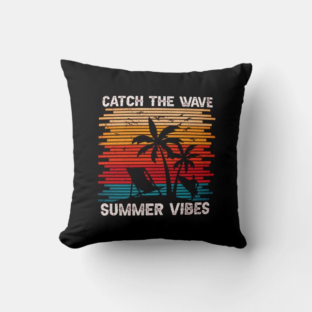 Fangen Sie die Wave Summer Vibes Kissen (Vorderseite)