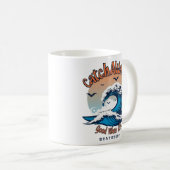 Fangen Sie die Welle: Ermutigen Sie den Surfgeist Kaffeetasse (VorderseiteRechts)