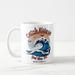 Fangen Sie die Welle: Ermutigen Sie den Surfgeist Kaffeetasse