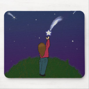 Fangen Sie einen fallenden Stern Mousepad