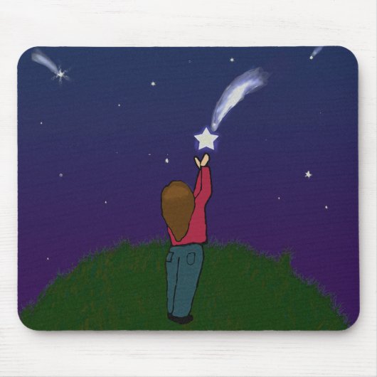 Fangen Sie einen fallenden Stern Mousepad (Vorne)