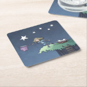 Fangen Sie einen fallenden Stern - Sammeln des Wun Rechteckiger Pappuntersetzer (angewinkelt)