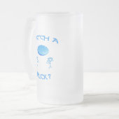 Fangen Sie einen leichter SchlagFrisbee Mattglas Bierglas (Vorderseite Links)
