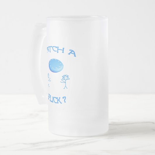 Fangen Sie einen leichter SchlagFrisbee Mattglas Bierglas (Vorderseite Links)