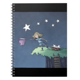 Fangen Sie einen Stern, der sinkt - Auffinden von  Notizblock