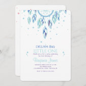 Fangen Sie einen Traum Blauer Einladung (Vorne/Hinten)