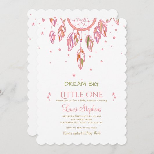 Fangen Sie einen Traum Einladung (Vorne/Hinten)