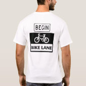 fangen Sie Fahrrad-Weg an + T-Shirt (Rückseite)